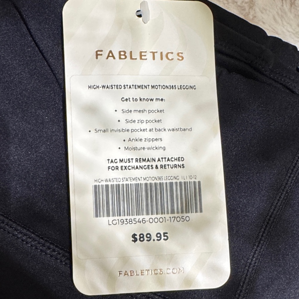 Fabletics Black Motion365 Leggings